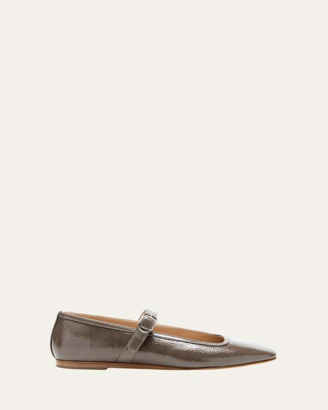 Patent Leather Mary Jane Ballerina Flats